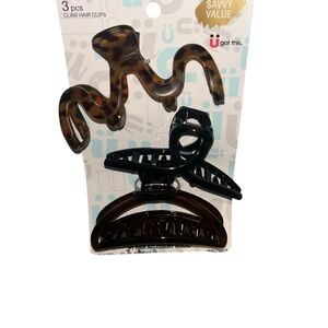 3-Piece Claw Hair Clips Set